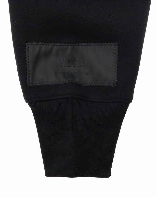 AMI HOODIE - BLACK USW217.740 001 AMI PARIS 