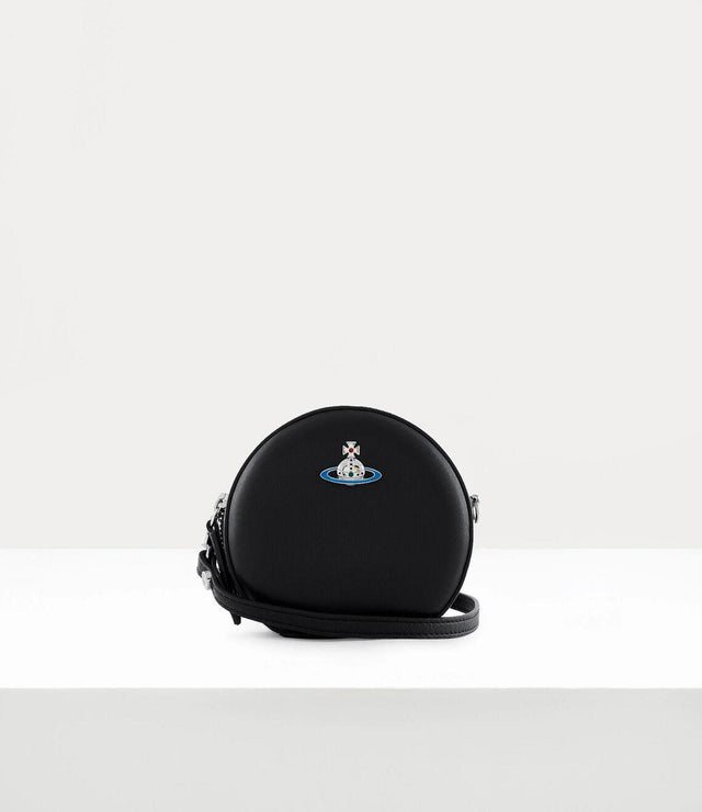 NAPPA MINI ROUND CROSSBODY - BLACK 4303010QU-L001L N403 Vivienne Westwood 