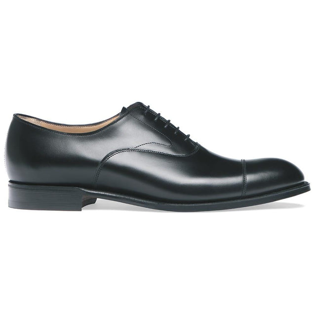 ALFRED BLACK CALF OXFORD LEATHER SHOES - BLACK