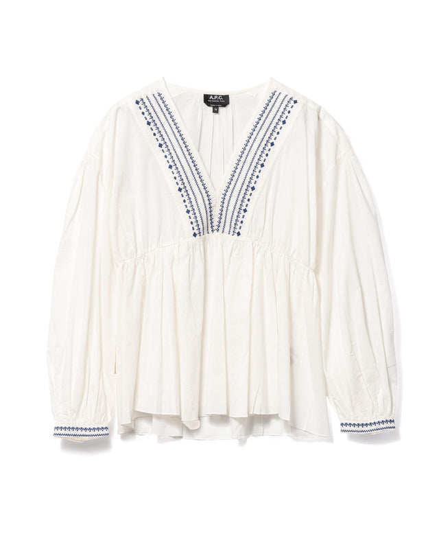 VERA BLOUSE - WHITE COHHH-F13449 AAB-WHITE A.P.C. 