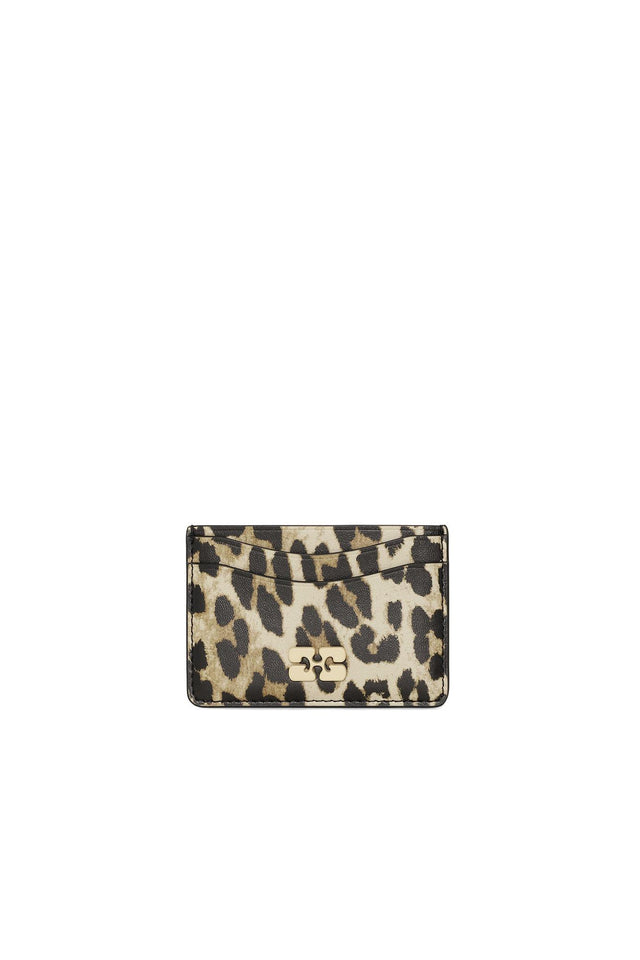 PRINTED BOU CARD HOLDER - LEOPARD