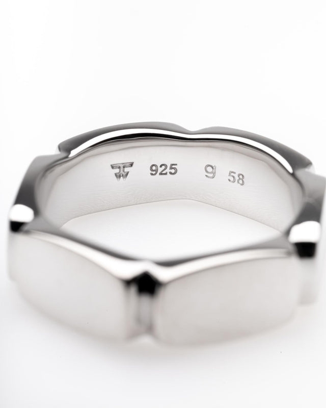 UMI BAND RING MEDIUM - SILVER 101441 -SILVER TOM WOOD 