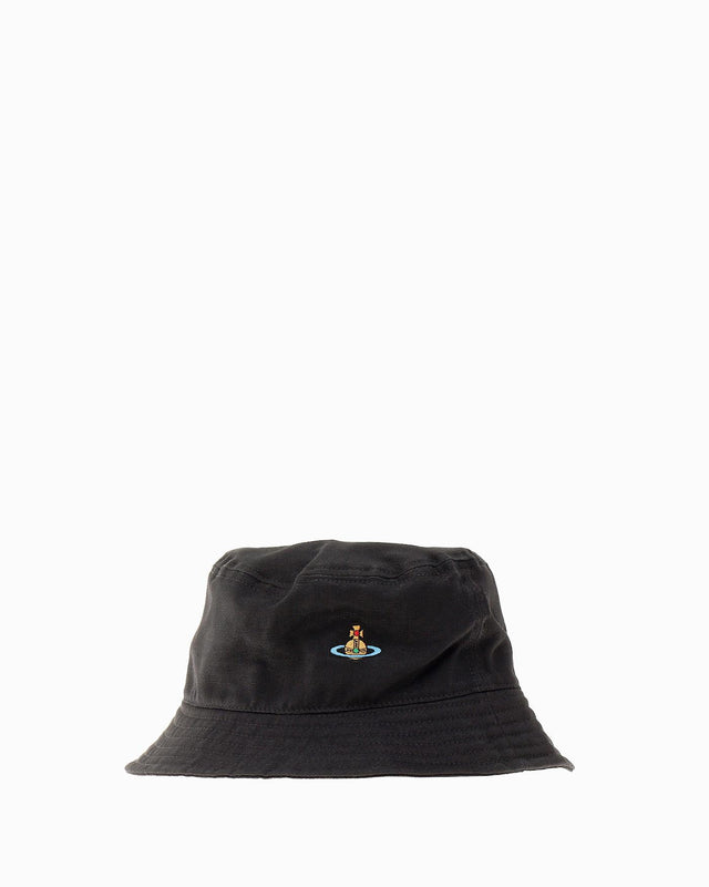 UNI COLOUR BUCKET HAT - BLACK 81020009-W00DD N401 Vivienne Westwood 