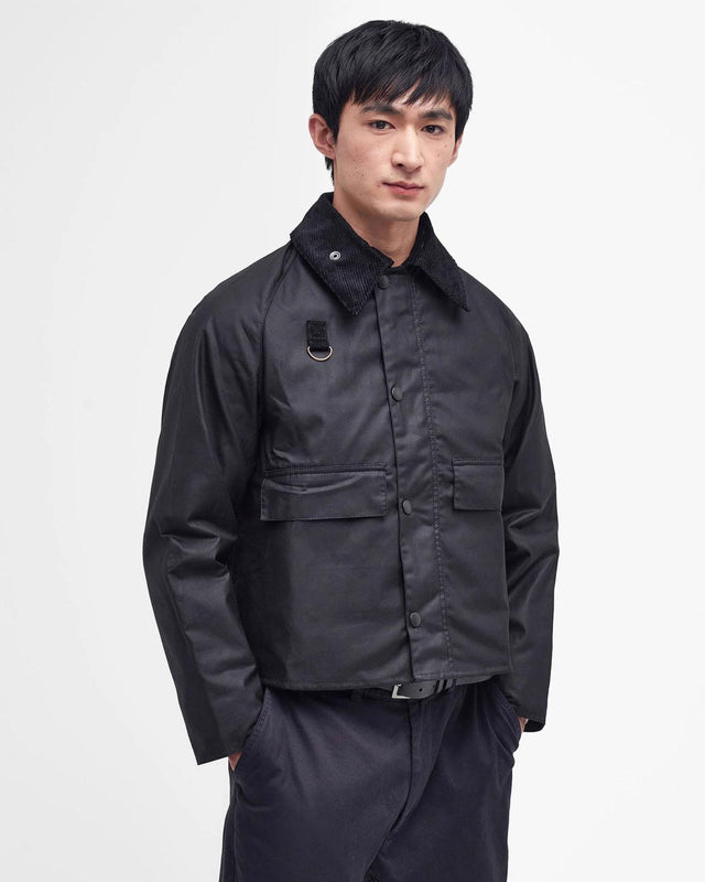 SPEY WAX JACKET - BLACK MWX1212BK71 -BLACK BARBOUR 