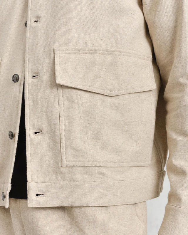 MITFORD JACKET - NATURAL SS24-JKT-MIT-BFE-NAT NATURAL WAX LONDON 