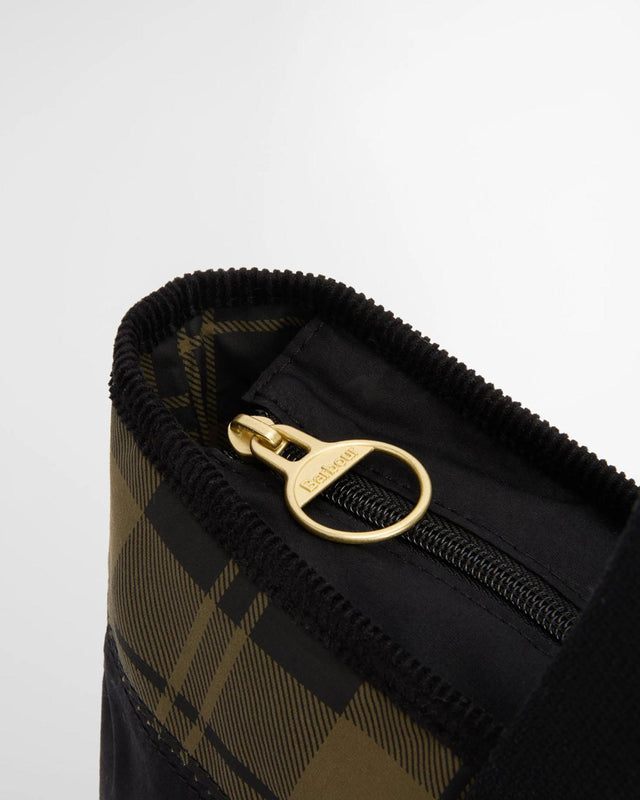 MYA PATCHWORK TOTE BAG - BLACK/ OLIVE CHECK LBA0484BK11 -BLACK/OLIVE CHECK BARBOUR 