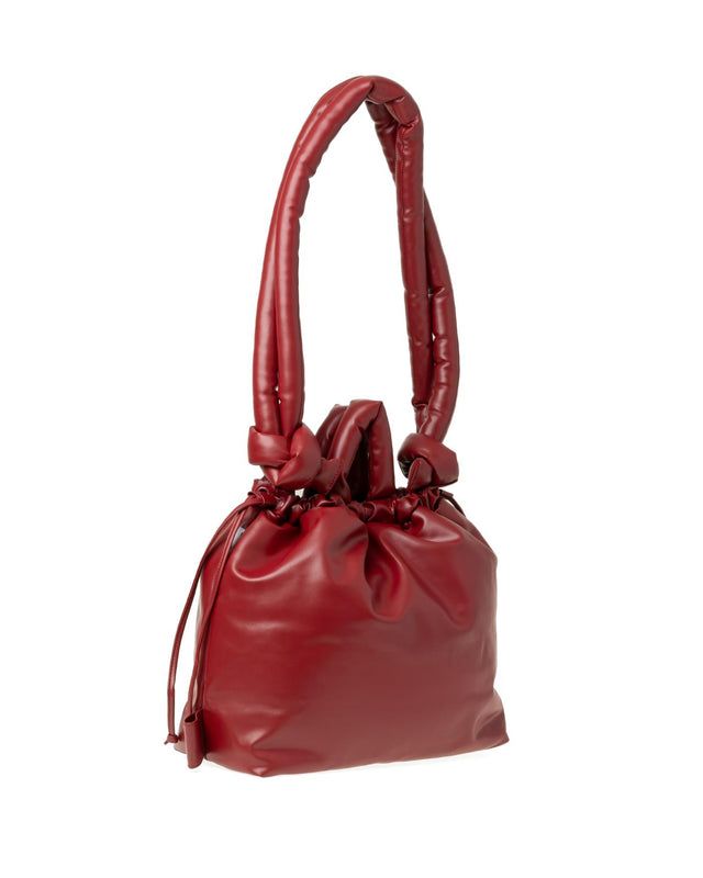 ONA VEGAN LEATHER BAG - CHERRY RED OVL-CHE -CHERRY RED OLEND 