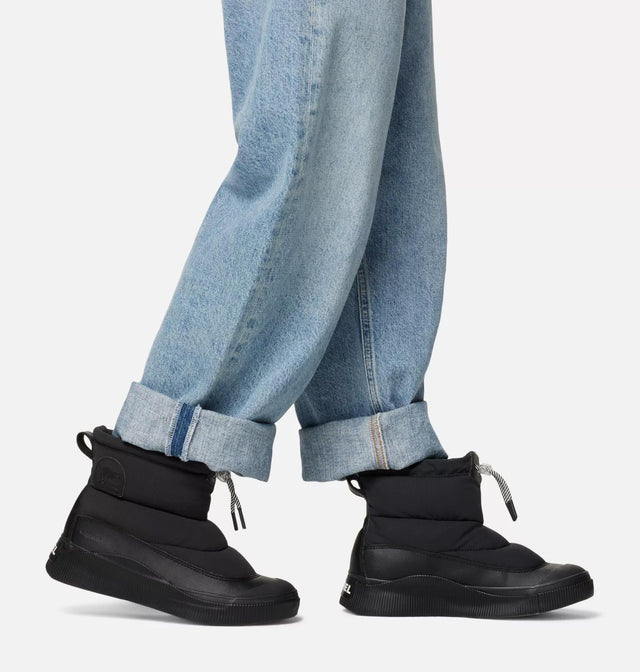 OUT N ABOUT IV PUFFY INSULATED WATERPROOF BOOTS - BLACK/CHALK 2088111 Black, Chalk SOREL 