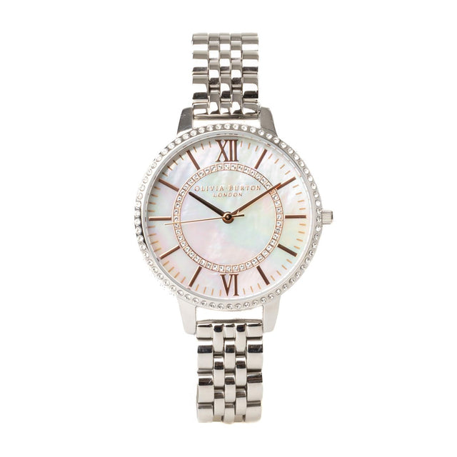 WONDERLAND WATCH - SILVER/ ROSE GOLD OB16WD91 -SILVER/ ROSE GOLD OLIVIA BURTON 