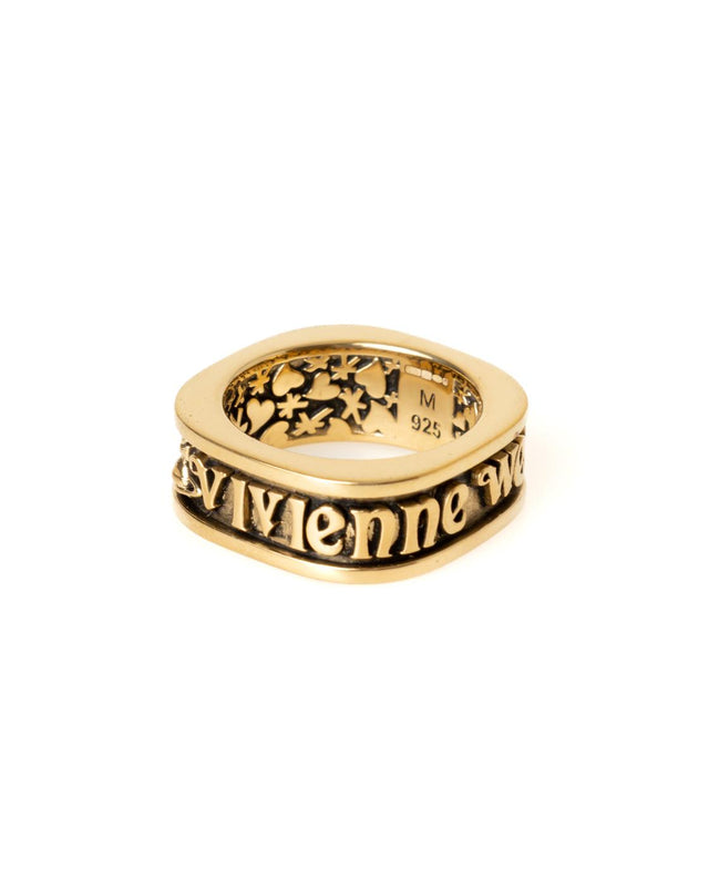 SCILLY RING - ANTIQUE GOLD 64040143-01R002 -R002 ANTIQUE GOLD Vivienne Westwood 