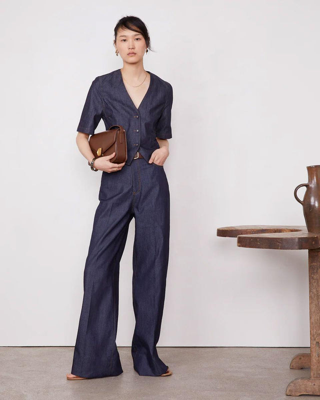 OFFICINE GENERALE S25W5PT752-DARK INDIGO