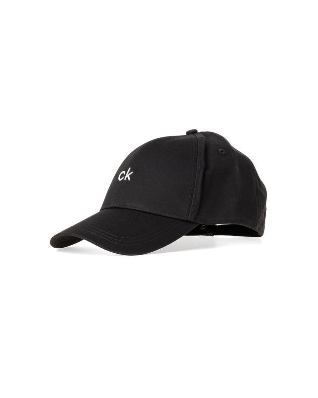 COTTON TWILL CAP - BLACK