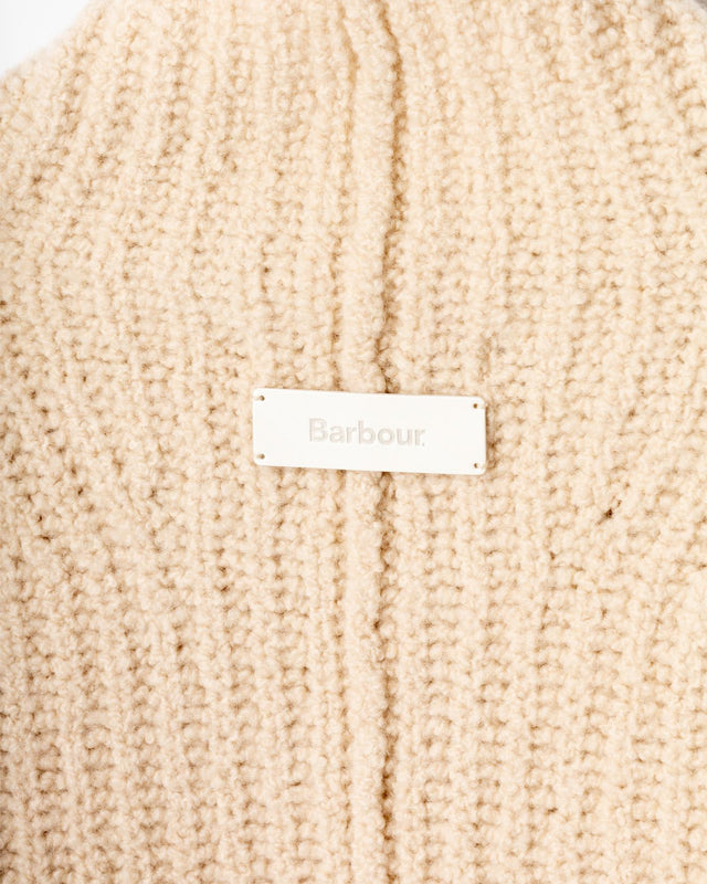 IMELDA KNITTED JUMPER - ARAN LKN1711WH51 -ARAN BARBOUR 