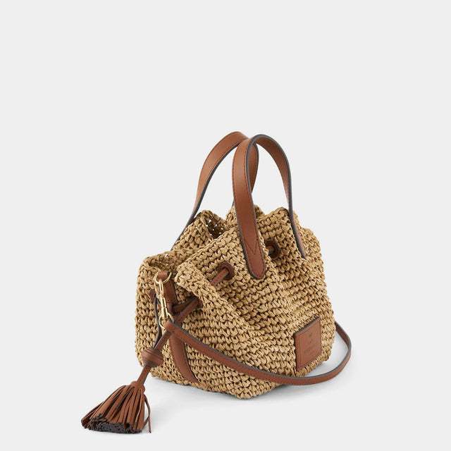 ANYA HINDMARCH 163545NATURAL RAFFIA