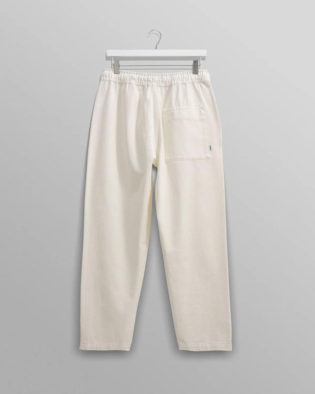 KURT ORGANIC COTTON TROUSER - OFF WHITE WI00-TRO-KUR-ALA-OFW -OFF-WHITE WAX LONDON 