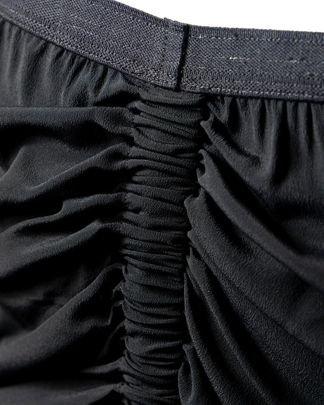 COCOON CREPE SKIRT - BLACK RP01E7330 CC -09 BLACK RICK OWENS 