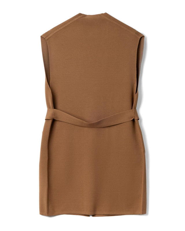 ABETE KNITTED WAISTCOAT - BROWN 2526356011600 -003 MAX MARA 