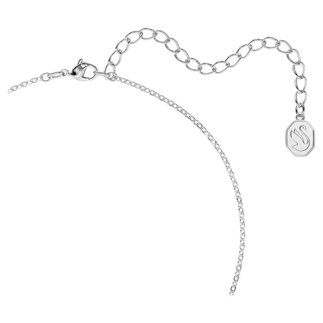MILLLENIA NECKLACE OCTAGON CUT - BLUE/RHODIUM PLATED