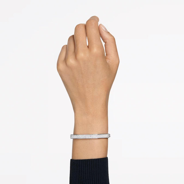 DEXTERA BANGLE OCTAGON SHAPE - WHITE/RHODIUM PLATED 5655624 CRY/RHS SWAROVSKI 