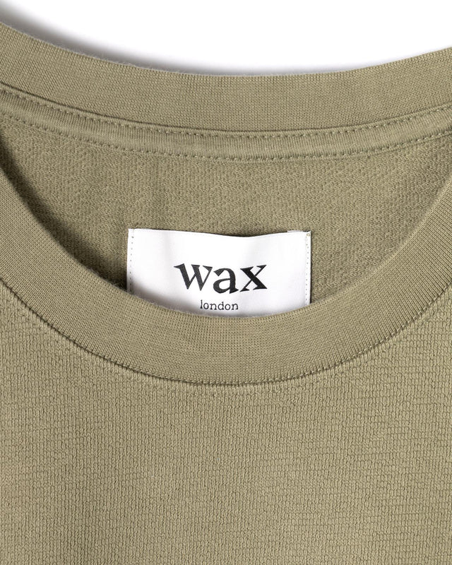DEAN SS TEE JOLT - GREEN WI00-TEE-DEA-APF-GRN -GREEN WAX LONDON 