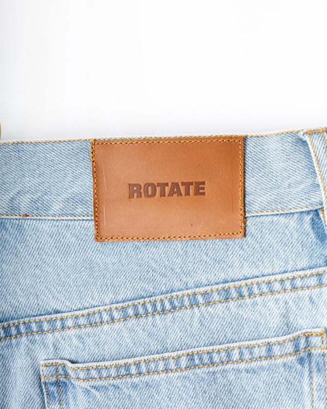 LACED STRAIGHT LEG JEANS - LIGHT BLUE DENIM 1141831468 -1468 LIGHT BLUE DENIM ROTATE 