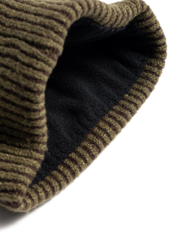 HARRAY BEANIE HAT - OLIVE/ FIRED BRICK MHA0864OL71 -OLIVE/FIRED BRICK BARBOUR 