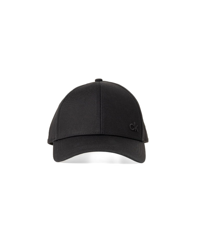 COTTON TWILL CAP - BLACK