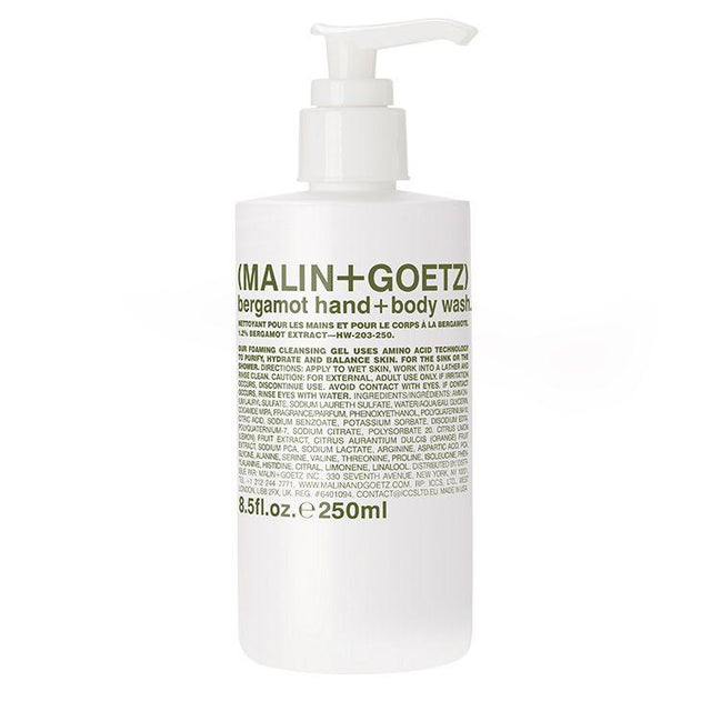 BERGAMOT HAND & BODY WASH HW-203-250 8.5OZ/250ML MALIN + GOETZ 