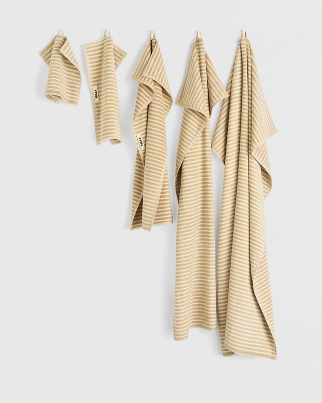 BATH TOWEL - IVORY STRIPES TT-IVST70X140 -Ivory Stripes TEKLA 