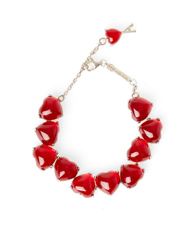 RED HEARTS BRACELET - SILVER UJW981.362 -900 SILVER AMI PARIS 