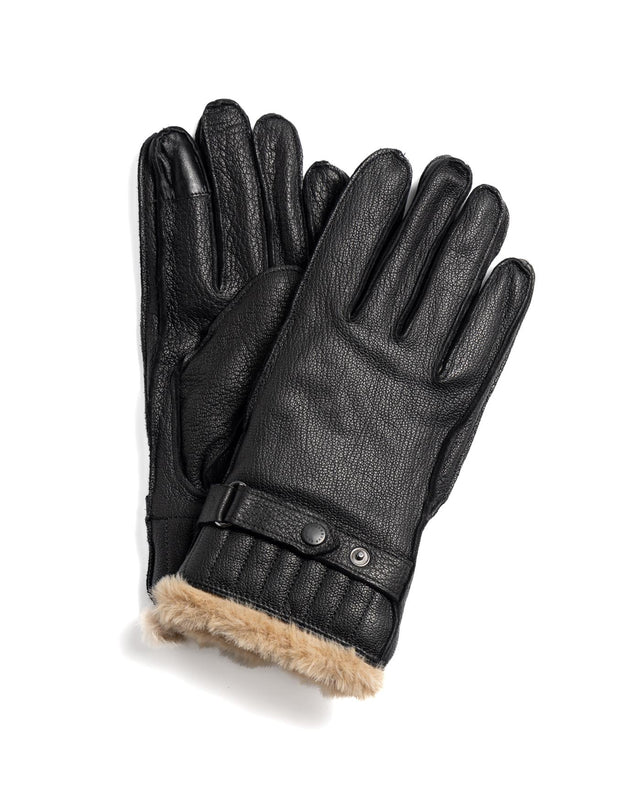 LEATHER UTILITY GLOVES - BLACK MGL0013BK12 -BLACK BARBOUR 