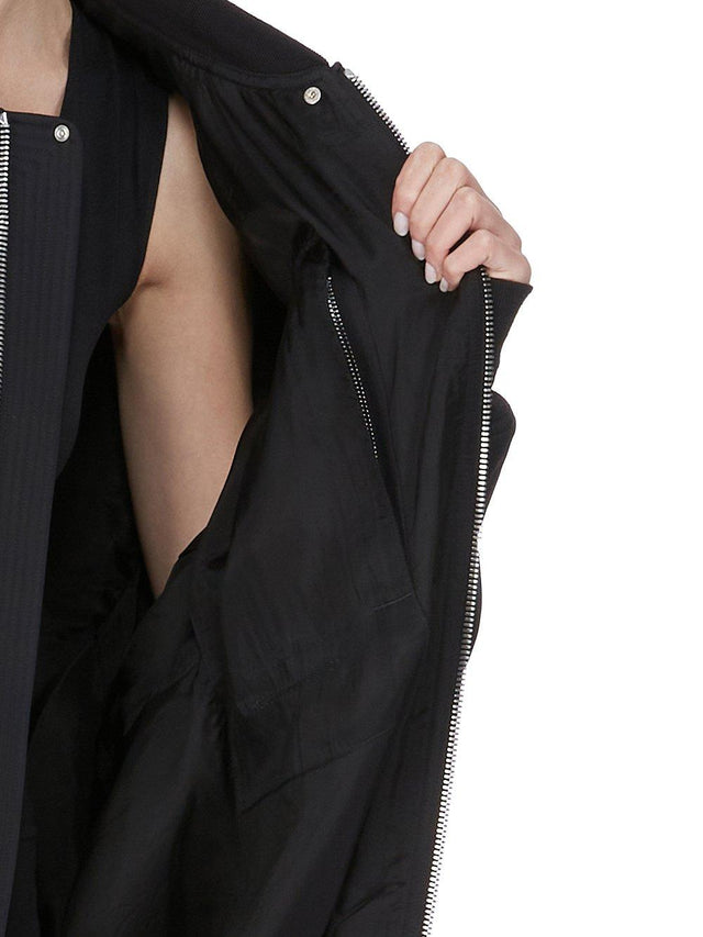 PETER FLIGHT BOMBER JACKET - BLACK
