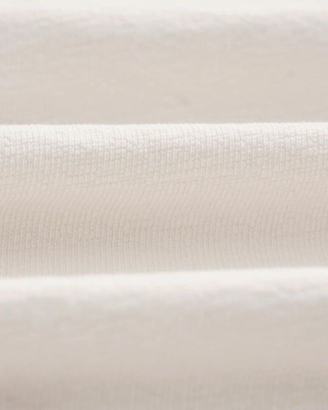 DEAN TEXTURED T-SHIRT - ECRU WI00-TEE-DEA-APF-ECR ECRU WAX LONDON 