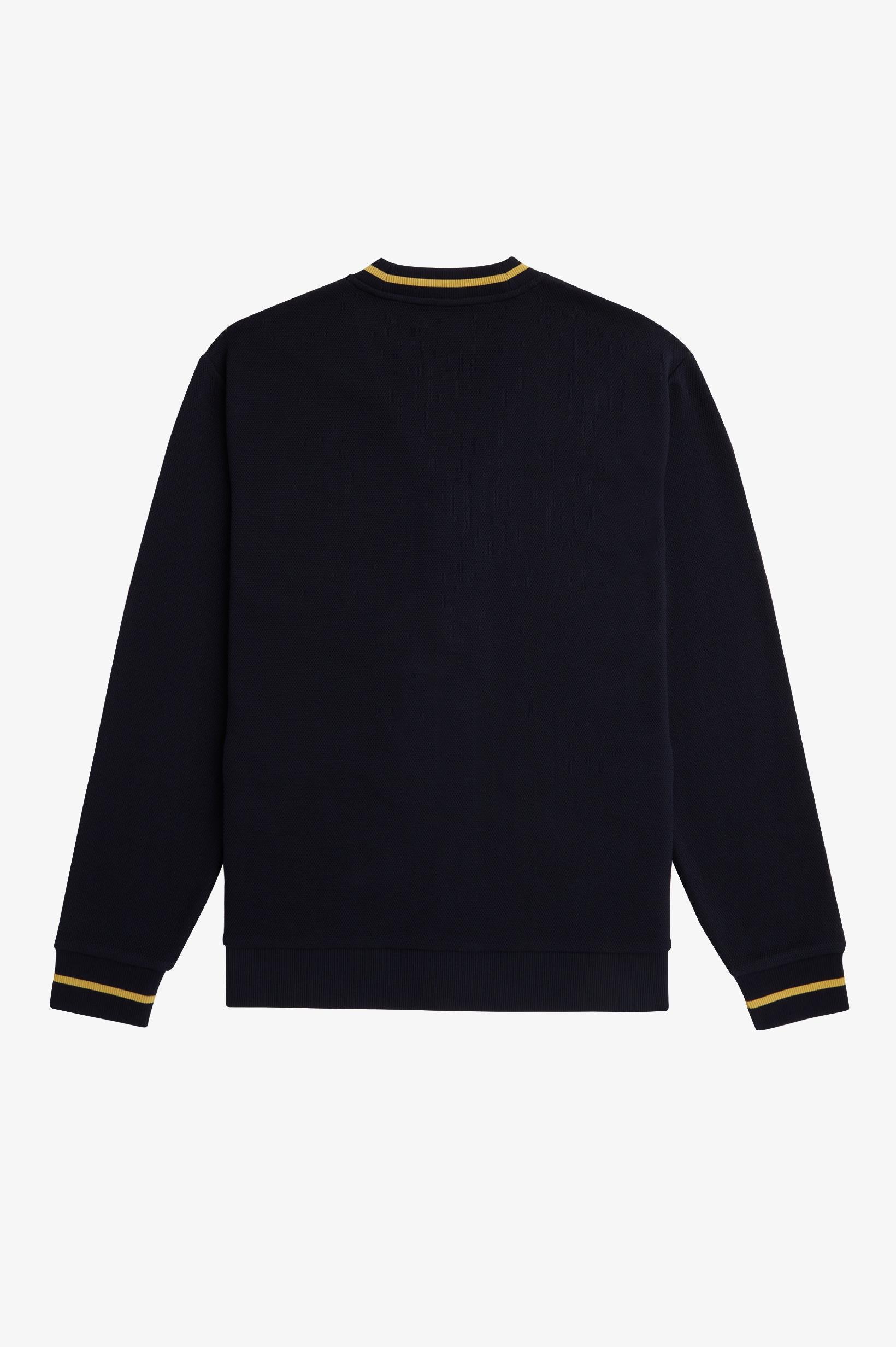 TIPPED PIQUE TEXTURE CARDIGAN - NAVY – MinimuMaximuM