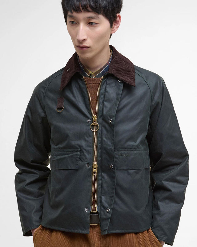 SPEY WAX JACKET - SAGE MWX1212SG51 -SAGE BARBOUR 