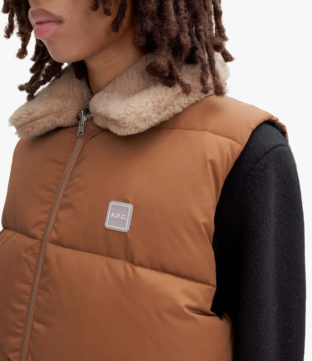 TEDDY PUFFER JACKET UNISEXE - DARK BEIGE PAAFW-M30201 1DARK BEIGE A.P.C. 