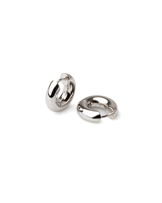 CHUNKY HOOPS SMALL - SILVER 100153 -SILVER TOM WOOD 