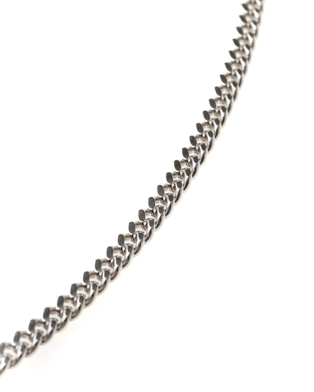 CURB CHAIN NECKLACE M - SILVER 100264 -SILVER TOM WOOD 