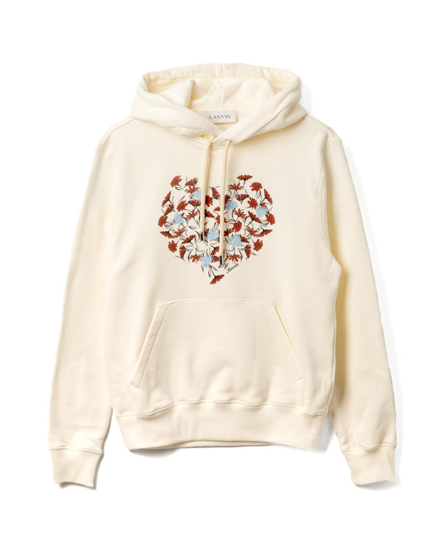 DAISY HEART HOODIE - ENAMEL RU-HO0001-F189-E25 -060 ENAMEL LANVIN 