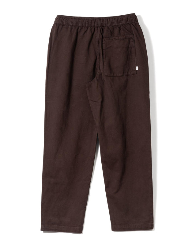 ORGANIC COTTON TROUSER - DARK BROWN AW25-TRO-KUR-BFK-DKB -DARK BROWN WAX LONDON 
