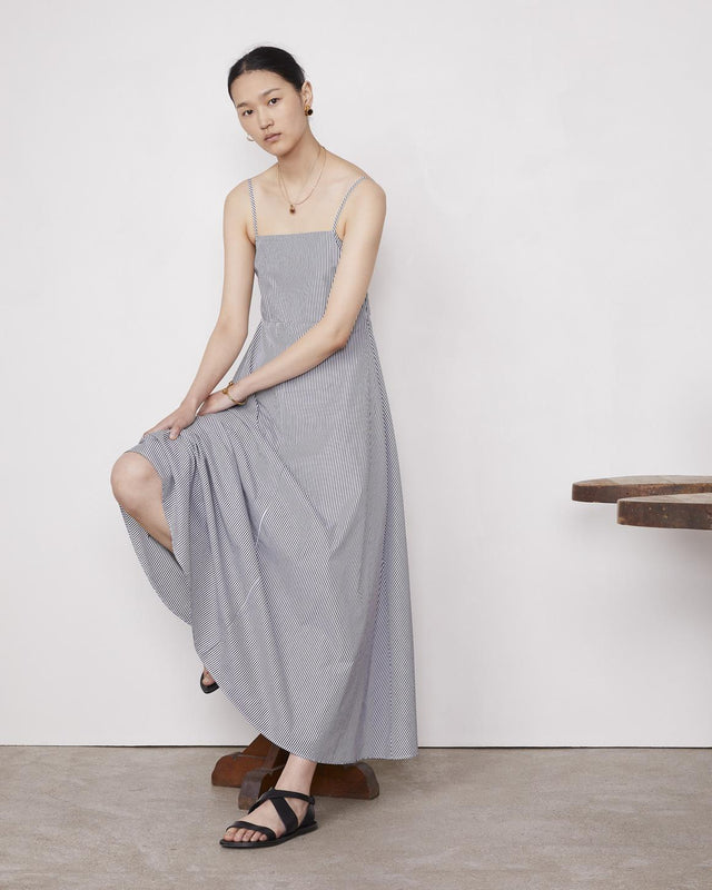 LORETTA DRESS - BLACK/ WHITE S25WDRS102 -BLACK/WHITE OFFICINE GENERALE 