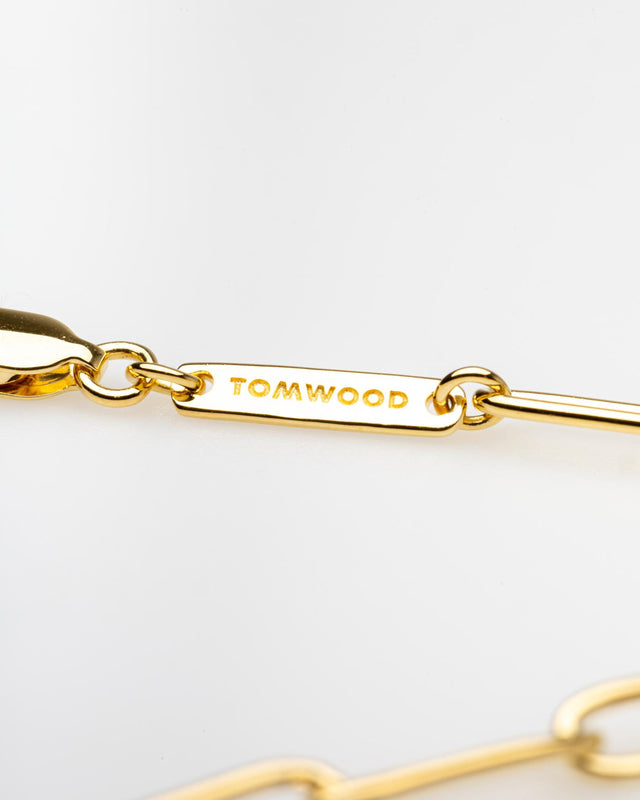 BOX BRACELET - GOLD 100067 -GOLD TOM WOOD 