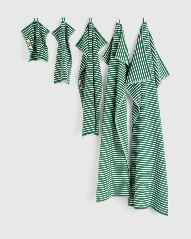 GUEST TOWEL - TEAL GREEN STRIPES TT-TEGRST30X50 -Teal Green Stripes TEKLA 