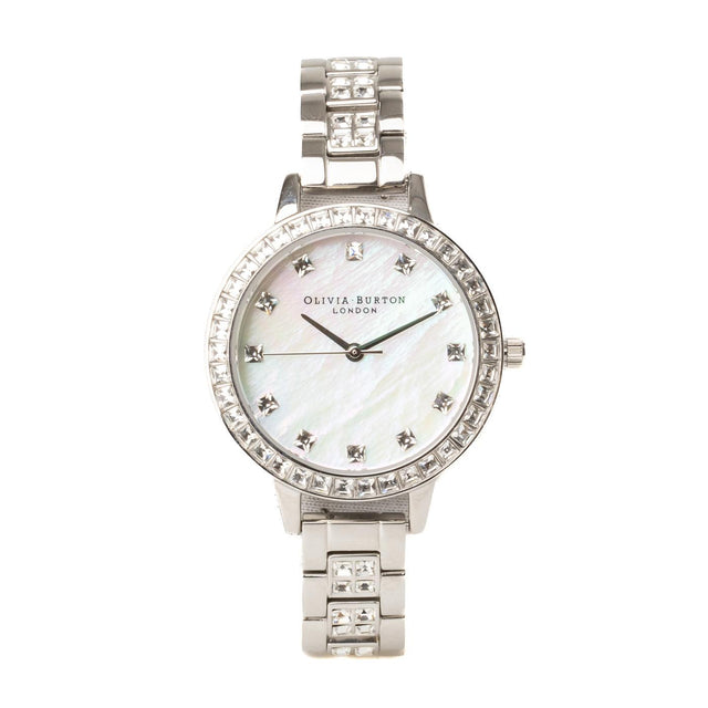 TREASURE WATCH - SILVER OB16MOP25 -SILVER/ GREY OLIVIA BURTON 