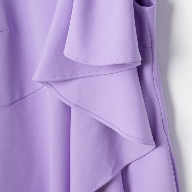 BOW VOLANT DRESS - LAVENDER ED027 -LAVENDER VIKTOR & ROLF 