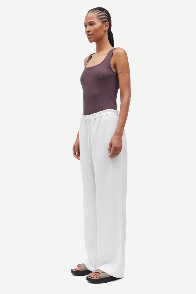 SATOPIARY TROUSERS - EGRET F25100082 -EGRET SAMSOE SAMSOE 