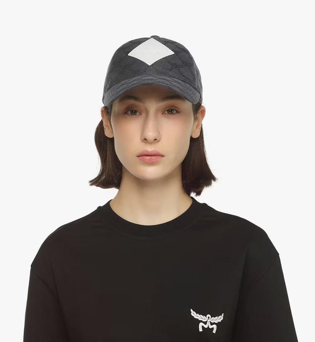 MCM COL DENIM JQD CAP - GREY MECESMM02ED001 GREY MCM 