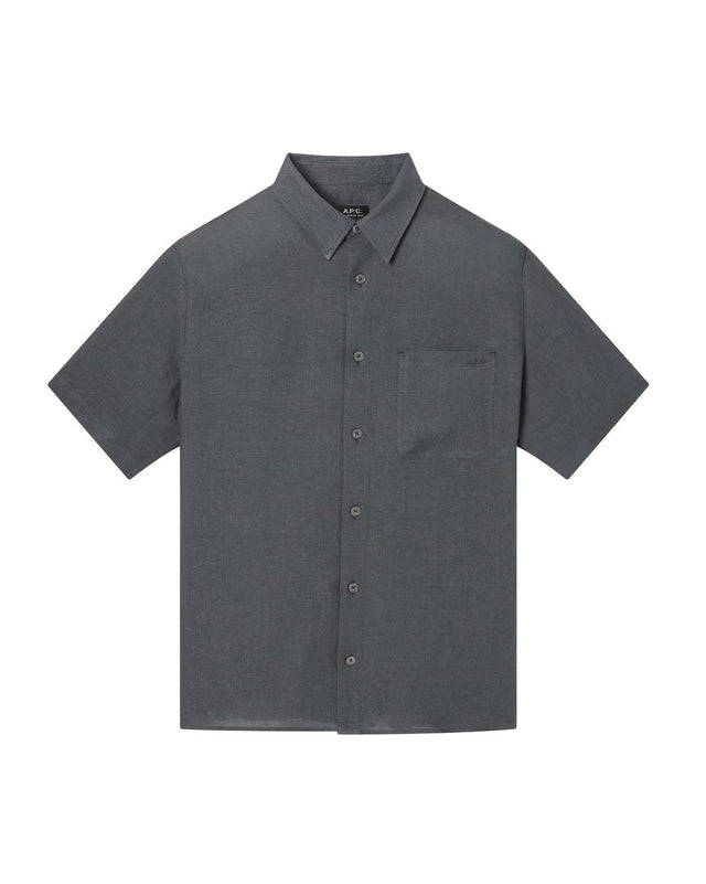 BELLINI LOGO SHORT-SLEEVE SHIRT - CHARCOAL GRAY LIAEK-H12551 LAD-CHARCOAL GRAY A.P.C. 