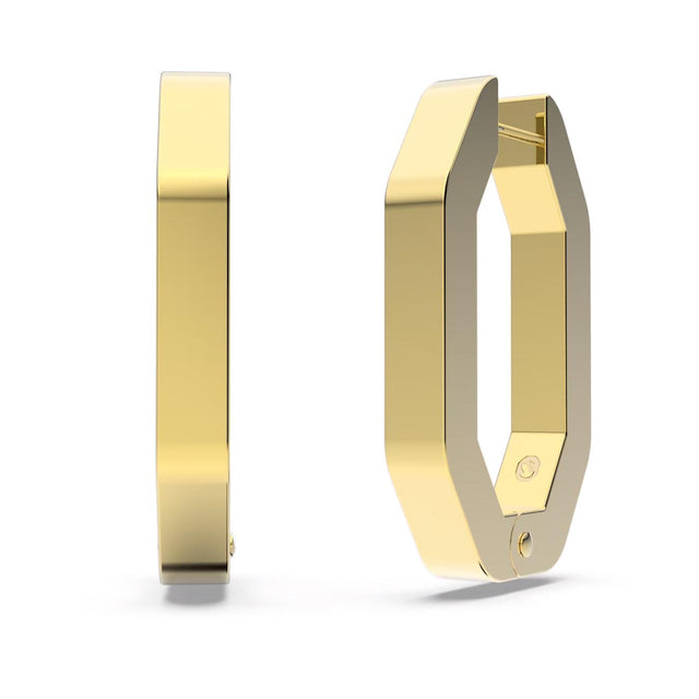 DEXTERA HOOP EARRINGS - WHITE/GOLD-TONE PLATED 5639098 CRY/GOS SWAROVSKI 