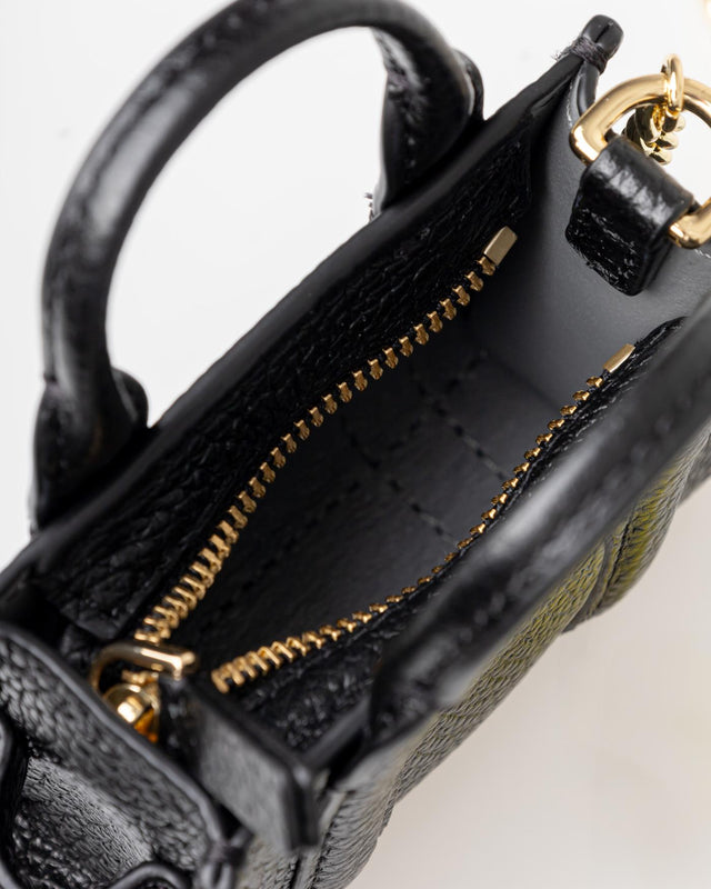 THE NANO TOTE BAG CHARM - BLACK